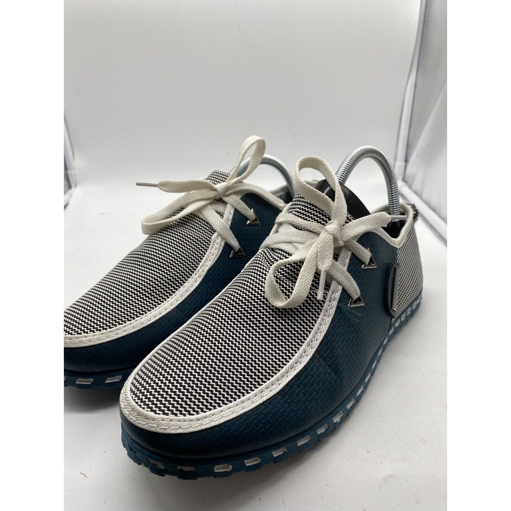 SHOENS Men's Oxford Shoes Loafer Casual Sneakers Black White Size 9